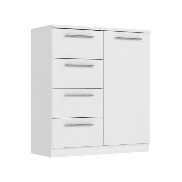 Komoda 1 dvere + 4 zásuvky SURREY biela
