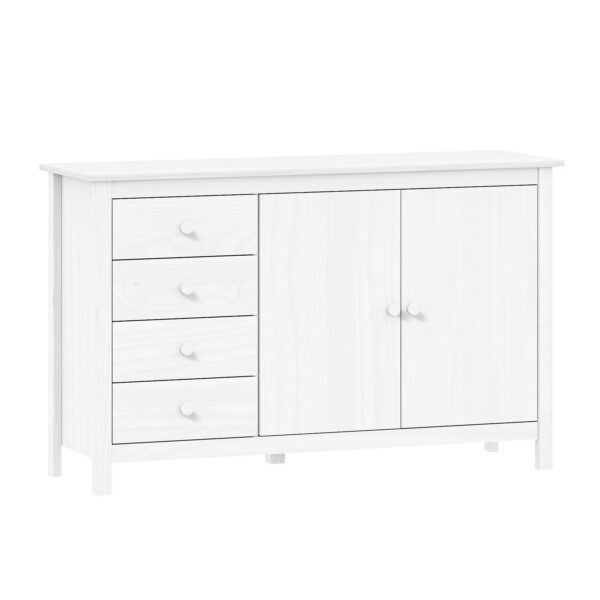 Komoda 2 dvere + 4 zásuvky TORINO biela