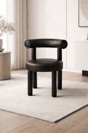 Leith LET77BLK-L Tapetovaná stolička