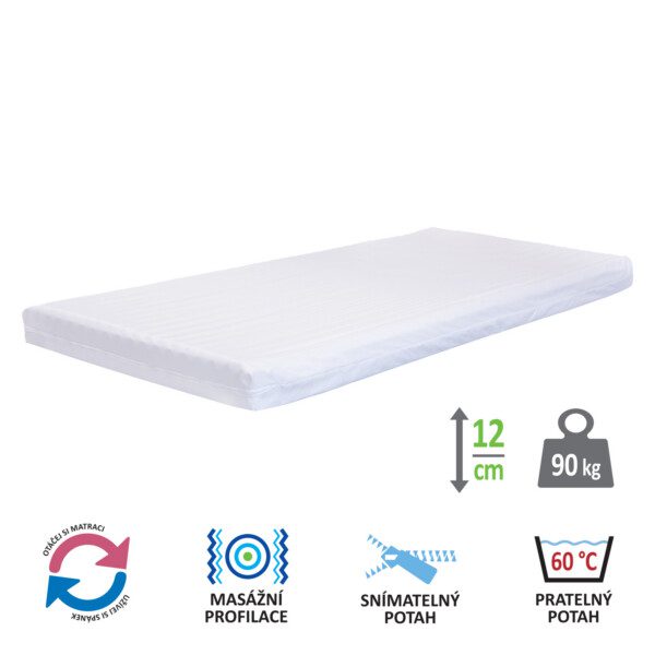 Matrac s poťahom IDEA LUNA 90x200x12