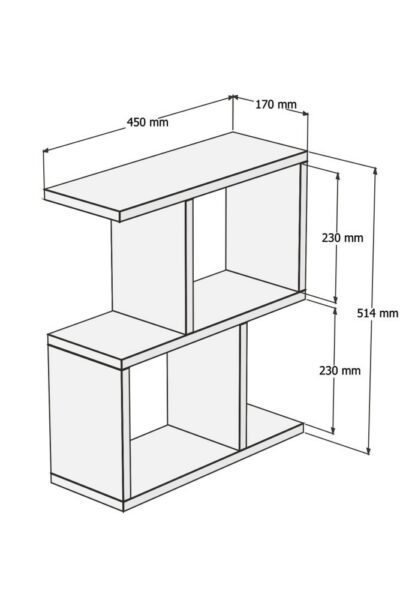 Príručný stolík / Odkladací stolík Zet - Freesia Marble – Obrázok 3