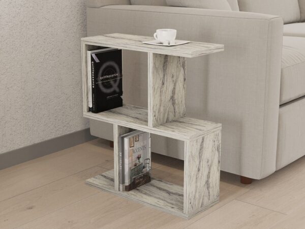 Príručný stolík / Odkladací stolík Zet - Freesia Marble