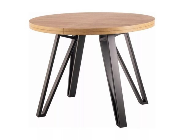 Rozkladací jedálenský stôl Galaxy 100/168 cm dub artisan/čierny