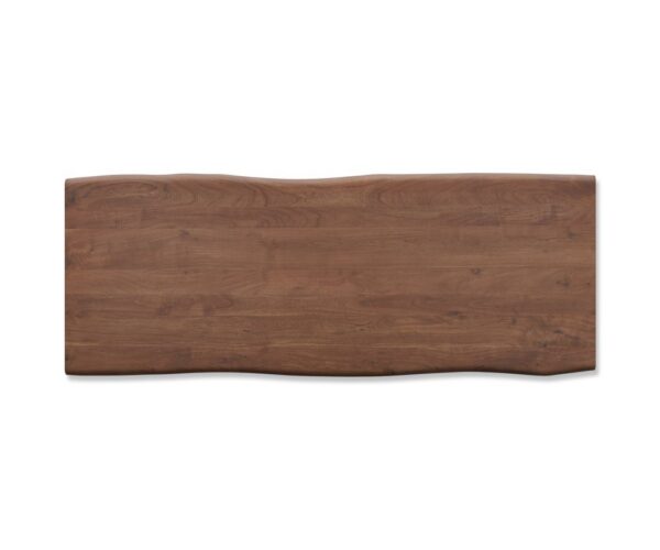 Jedálenský stôl Edge 260x100 XL akácia hnedá kov čierna Live-Edge – Obrázok 4