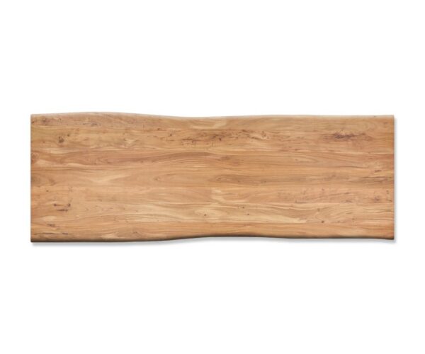 Jedálenský stôl Edge 280x100 cm XL akácia prírodná nerezová oceľ – Obrázok 4