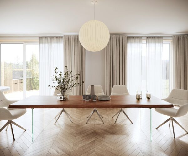 Jedálenský stôl Edge 300x100 XL akácia hnedá sklo Live-Edge – Obrázok 2