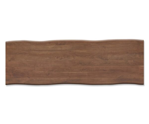Jedálenský stôl Edge 300x100 cm XL akácia hnedá nerezová oceľ – Obrázok 4