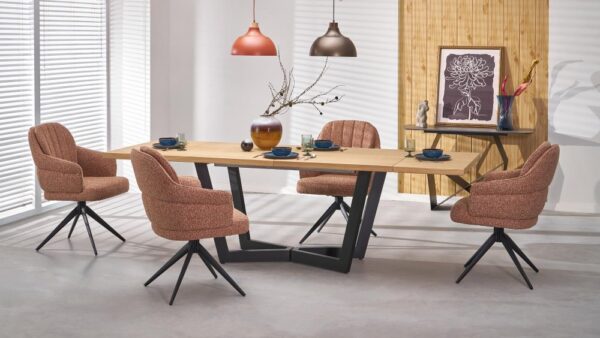Otočné jedálenské kreslo K570 Halmar – Obrázok 2