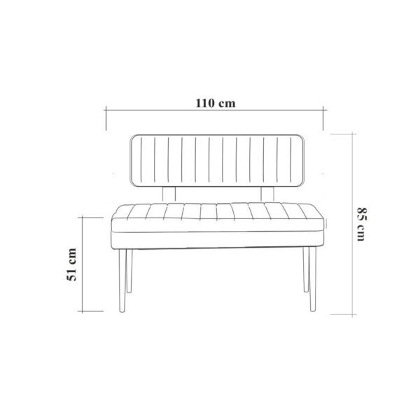 Bank Vina Bank Anthracite, Walnut – Obrázok 3
