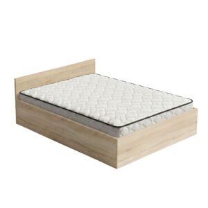 Dvoulůžková postel Trento 140x200 se zvedacím roštem a matrací dub Sonoma