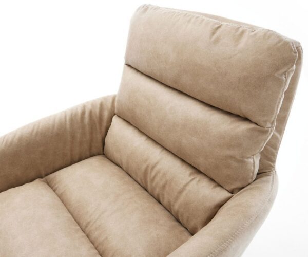 Jedálenská stolička Abelia-Flex s opierkami mikrovlákno béžová vintage – Obrázok 4