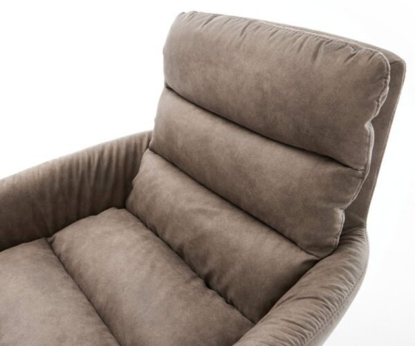 Jedálenská stolička Abelia-Flex s opierkami mikrovlákno taupe vintage – Obrázok 4