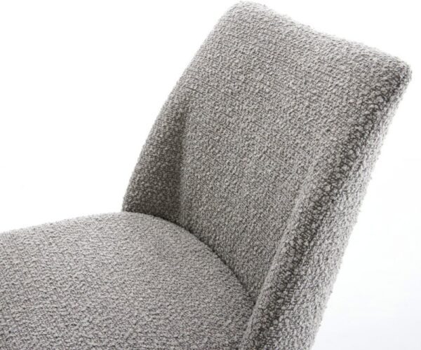 Jedálenská stolička Elso-Flex bouclé striebornošedá jedálenská – Obrázok 4