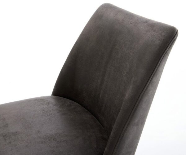 Jedálenská stolička Elso-Flex mikrovlákno antracitová vintage – Obrázok 4
