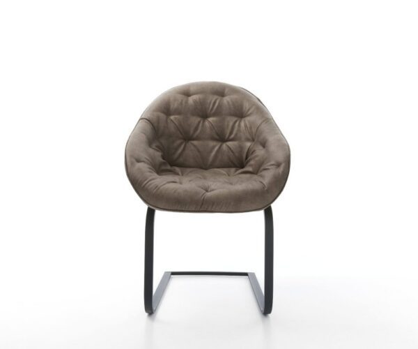 Jedálenská stolička Gaio-Flex mikrovlákno taupe vintage jedálenská – Obrázok 2
