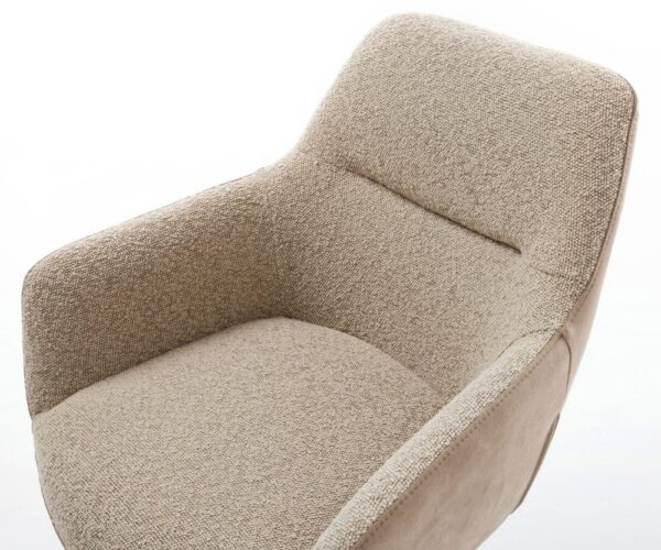 Jedálenská stolička Pejo-Flex zmiešané materiály tmavobéžová – Obrázok 4