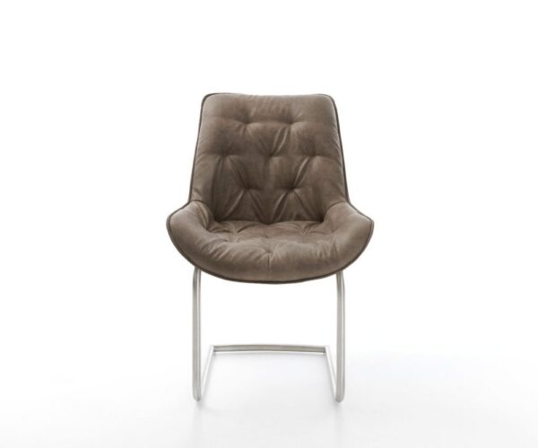 Jedálenská stolička Taimi-Flex mikrovlákno taupe vintage jedálenská – Obrázok 2