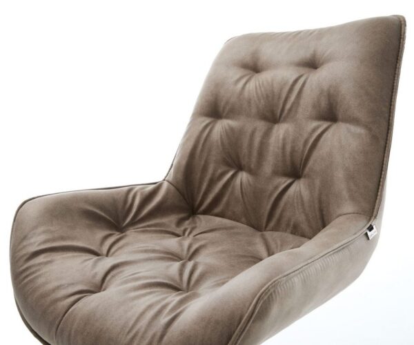 Jedálenská stolička Taimi-Flex mikrovlákno taupe vintage jedálenská – Obrázok 4