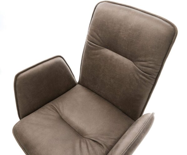 Jedálenská stolička Vinja-Flex mikrovlákno taupe vintage jedálenská – Obrázok 4