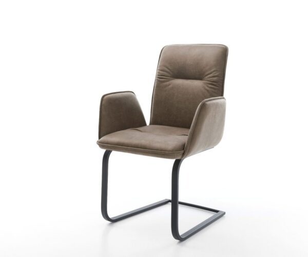 Jedálenská stolička Vinja-Flex mikrovlákno taupe vintage jedálenská