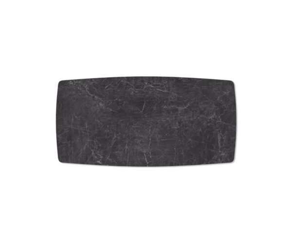 Jedálenský stôl Edge oválny tvar 200x100 cm Laminam® keramika Nero – Obrázok 4