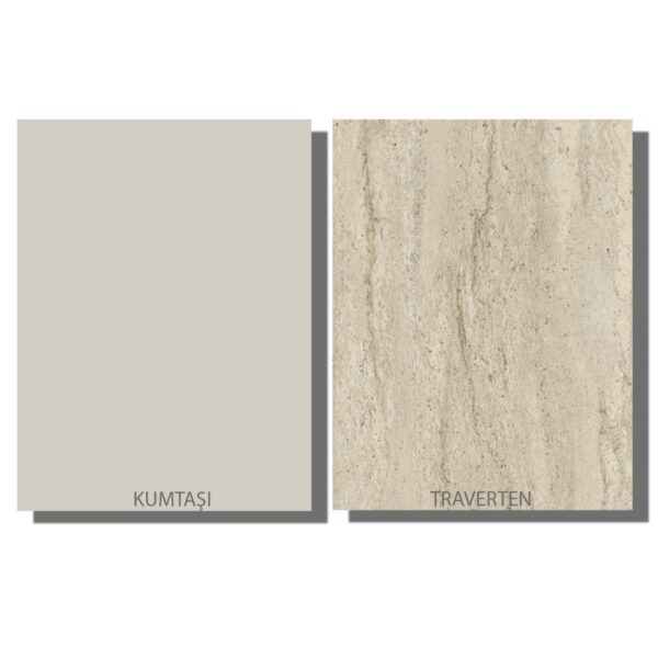 Jedálenský stôl Veyron - Travertine, Sandstone – Obrázok 4