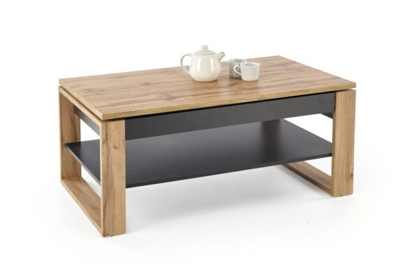 Konferenční stolek Betty s výklopnou deskou dub artisan/černý