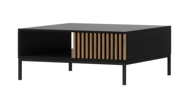 Konferenčný stolík Meorati 80 cm čierny/dub Artisan