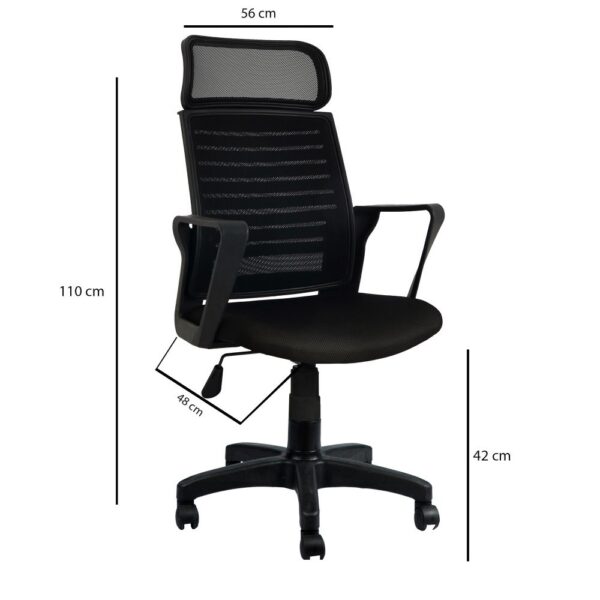 Office Chair Bürocci Likya - Black – Obrázok 3