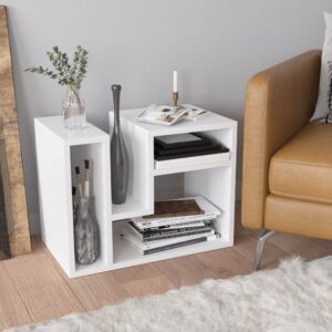 Príručný stolík / Odkladací stolík Abies - White