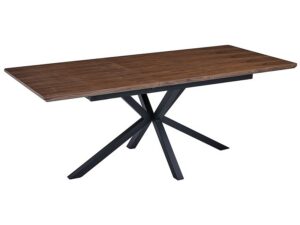 Skladací jedálenský stôl Logan 160/200 cm orech/čierny