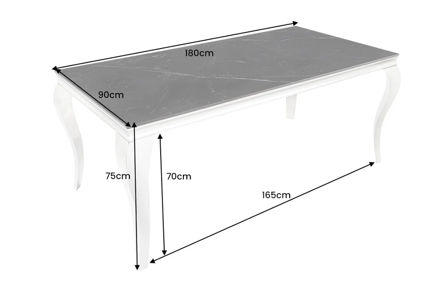 Jedálenský stôl ZETHOS 180 cm Dekorhome – Obrázok 2