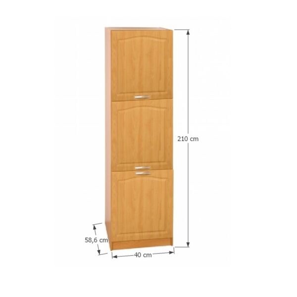 Vysoká skrinka LORA MDF NEW KLASIK S40 / 210/57 Tempo Kondela – Obrázok 2