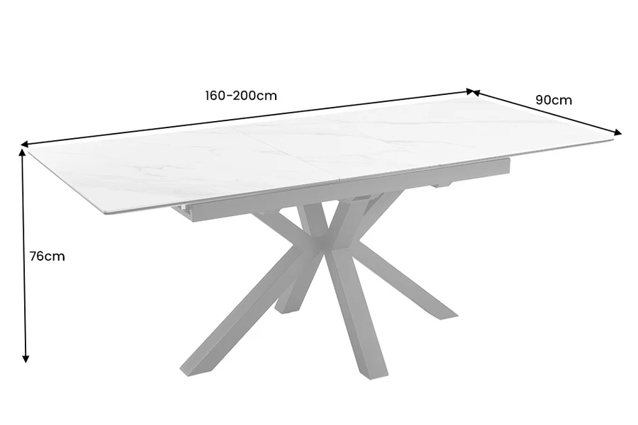 Rozkladací jedálenský stôl ATUM Dekorhome – Obrázok 3