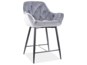 Barová stolička CHERRY H-1 VELVET Signal