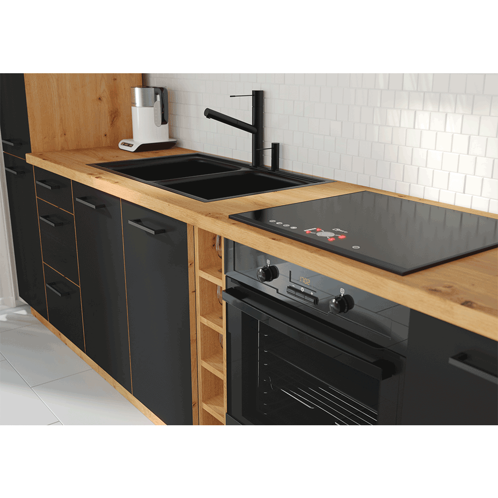 Vysoká skrinka MONRO 40 DK-210 2F Tempo Kondela – Obrázok 3