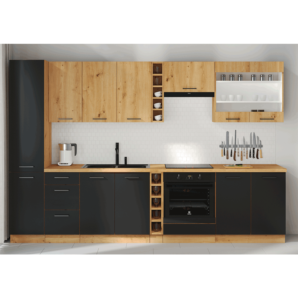 Vysoká skrinka MONRO 40 DK-210 2F Tempo Kondela – Obrázok 4