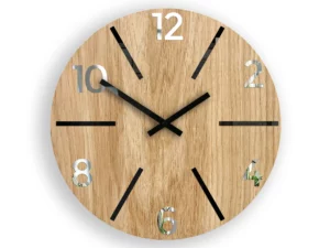 Dřevěné nástěnné hodiny Aksel 33 cm dub - výber z 7 prevedení