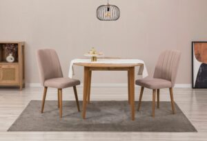 Jedálenský set s rozkladacím stolom a stoličkami (3 kusy) Vina 0900 - Atlantic Pine