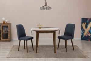 Jedálenský set s rozkladacím stolom a stoličkami (3 kusy) Vina 1048 - Walnut