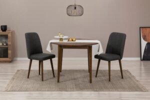 Jedálenský set s rozkladacím stolom a stoličkami (3 kusy) Vina 1053 - Walnut