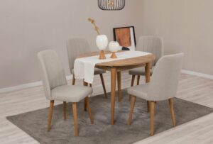 Jedálenský set s rozkladacím stolom a stoličkami (5 kusov) Vina 1005 - Atlantic Pine