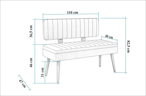 Jedálenský set s rozkladacím stolom a stoličkami (6 kusov) Vina - Walnut, Stone – Obrázok 4