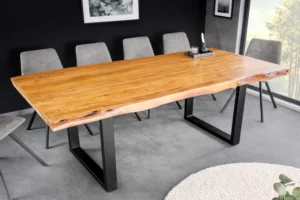 Jedálenský stôl ATHAMÁS akácia 5 cm Dekorhome