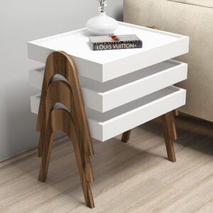 Sada odkladacích stolíkov (3 kusy) Roma - Walnut