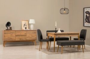 Set s rozkladacím stolom