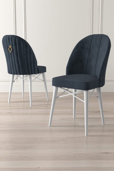 Súprava stoličiek (6 kusov) Ritim - Anthracite, White – Obrázok 4