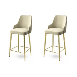 Bar Stool Set (2 Pieces) Enox - Cream