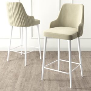 Bar Stool Set (2 Pieces) Enox - Cream