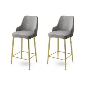 Bar Stool Set (2 Pieces) Enox - Grey